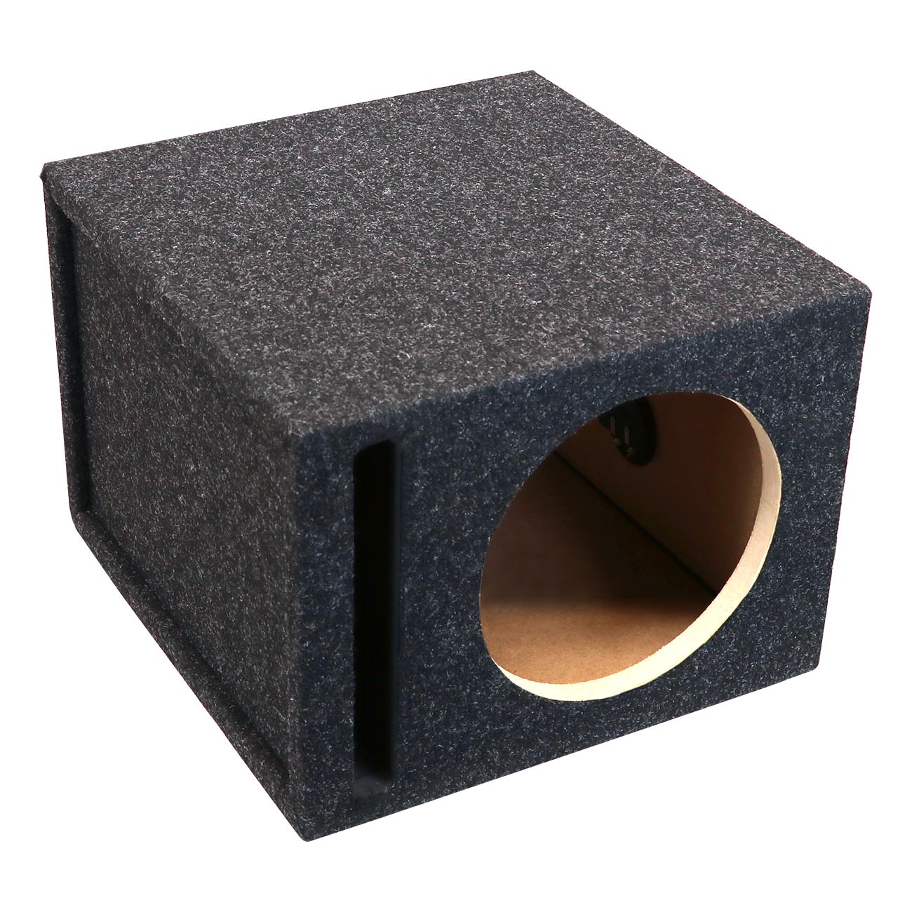 Atrend Single 10" Vented Woofer Enclosure - Charcoal Carpet Covering