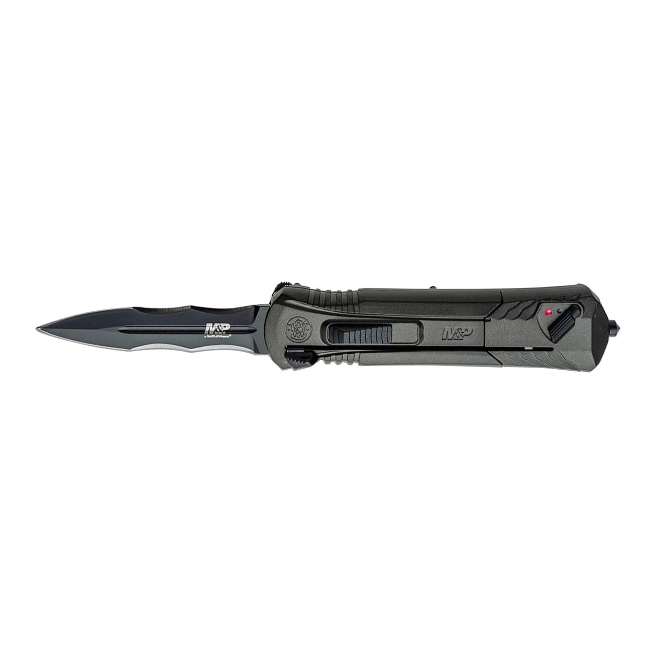 M&P Serrated 3.5" OTF Assisted-Open Knife (Black/Gray)