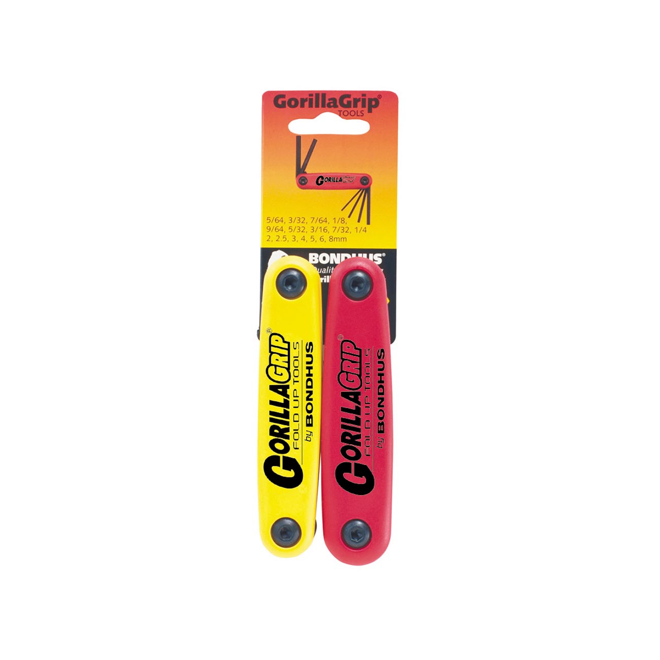 Bondhus Foldup Tool Double Pack: SAE/Metric Hex (16 Tips)