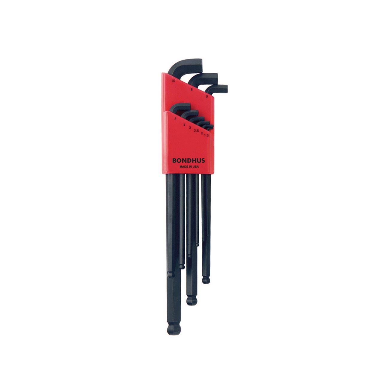 Bondhus Balldriver Stubby Metric Ball End HEX L-Keys: 1.5mm to 10mm (9 Piece)