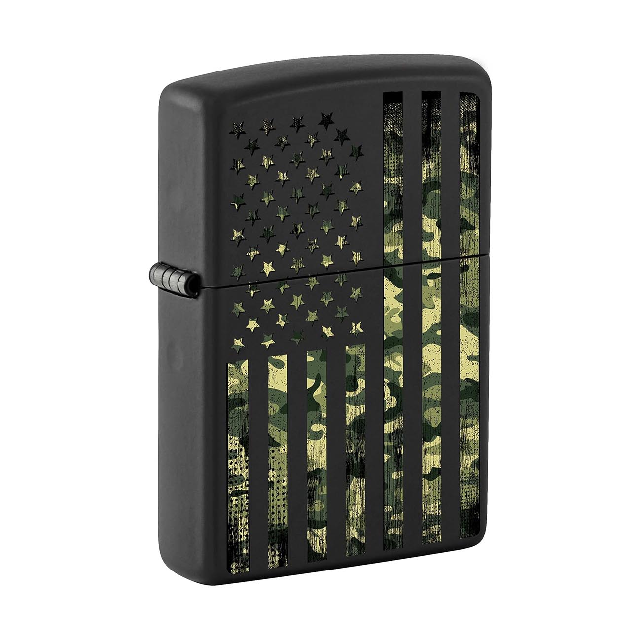 *218CAMOFLAG* Zippo 80983 Windproof Lighter Camouflage United States Flag Black Matte