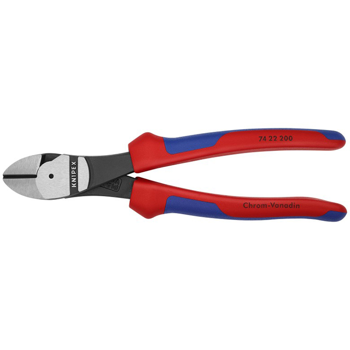 Knipex High Leverage 12° Angled Diagonal Cutter with Comfort Handles (8")