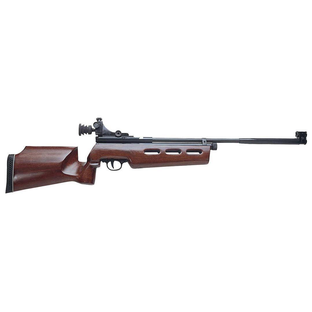 Beeman .177cal CO2 Powered Single Shot Pellet Air Rifle with Competition Diopter Peep Sight