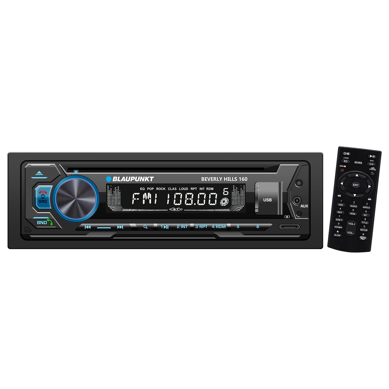 Blaupunkt Detachable Face DVD/CD Receiver with Bluetooth USB/SD Inputs & Remote