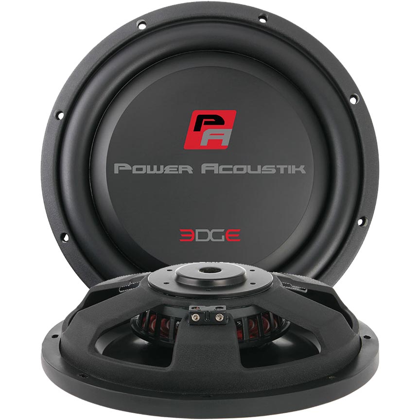Power Acoustik 10" Shallow Mount Woofer 600W RMS/1200W Max Single 4 Ohm Voice Coil