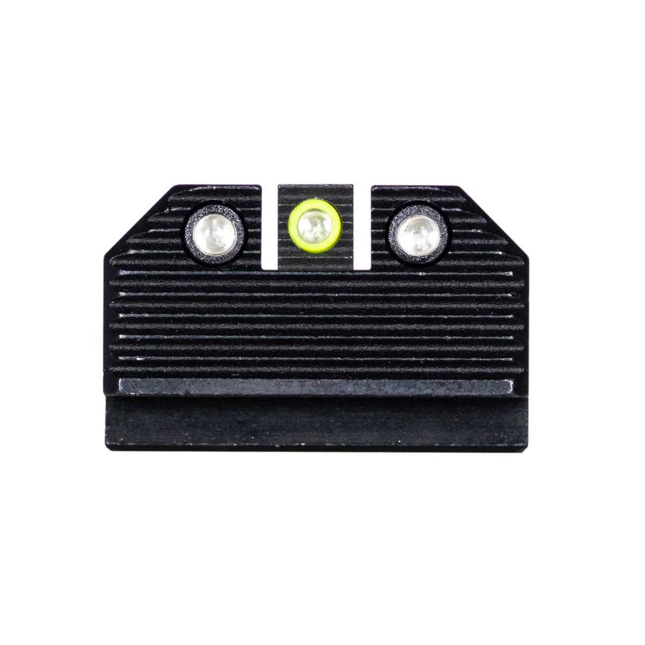 Night Fision Optics-Ready Stealth Series for Glock 42/43/43X MOS Yellow Front Ring/Black Rear