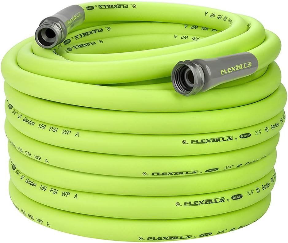 Flexzilla® Garden Hose 3/4" x 100' 3/4" - 11 1/2 GHT Fittings ZillaGreen®