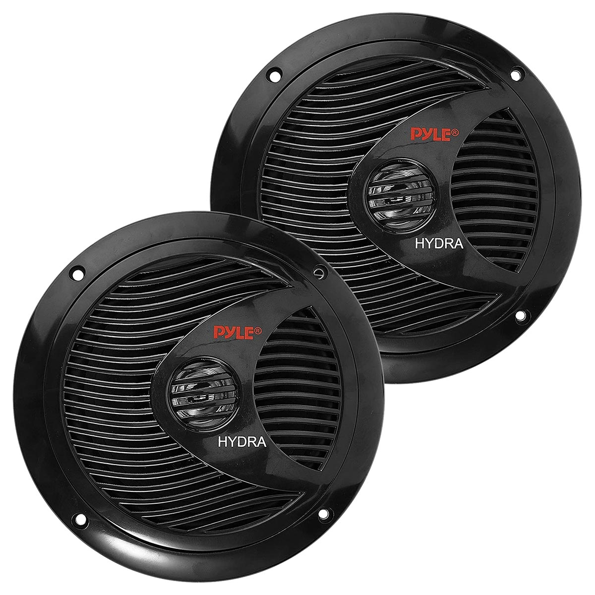 Pyle Marine 6.5” Dual Cone Speakers (Black)