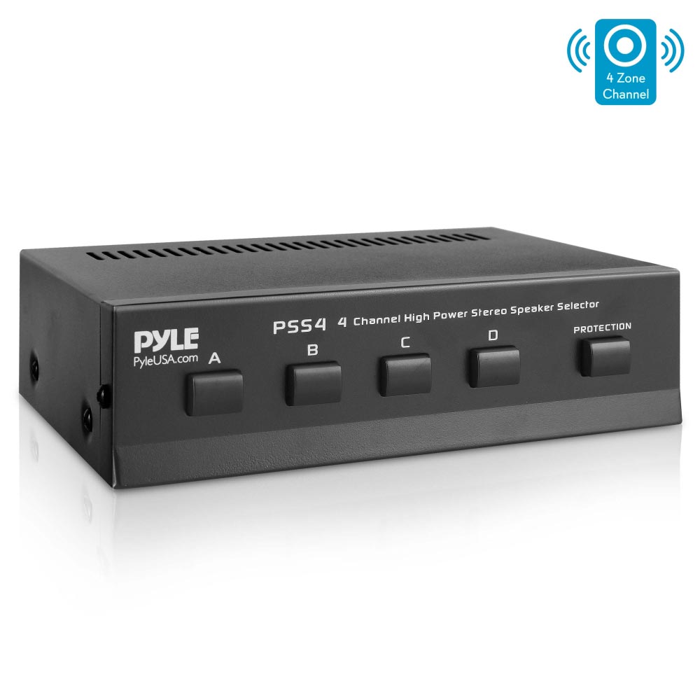 Pyle 4 Channel Stereo Home Theater Speaker Selector