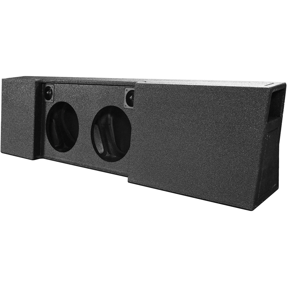 QPower "QBOMB" Ford F-Series Super Crew '09-'26 Dual 10" Vented Empty Woofer Box