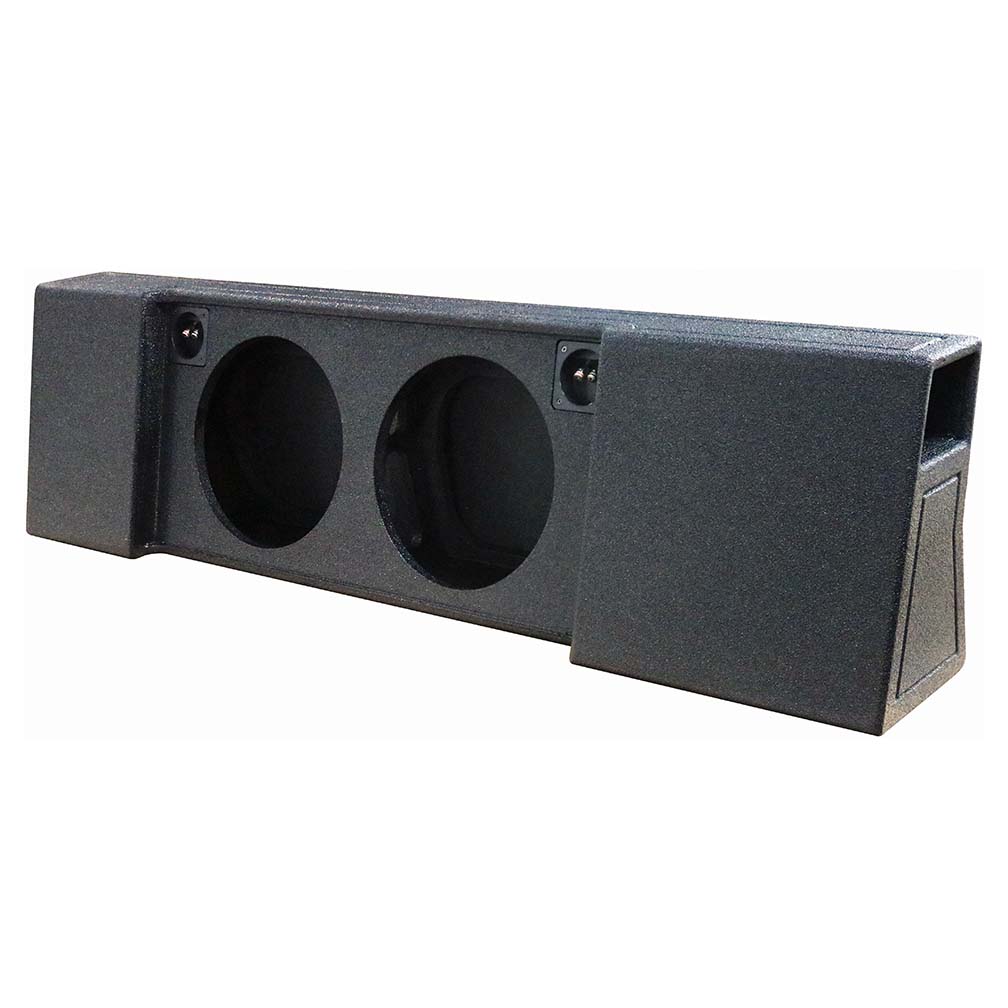 QPower "QBOMB" Ford F-Series Super Crew '09-'26 Dual 12" Vented Empty Woofer Box