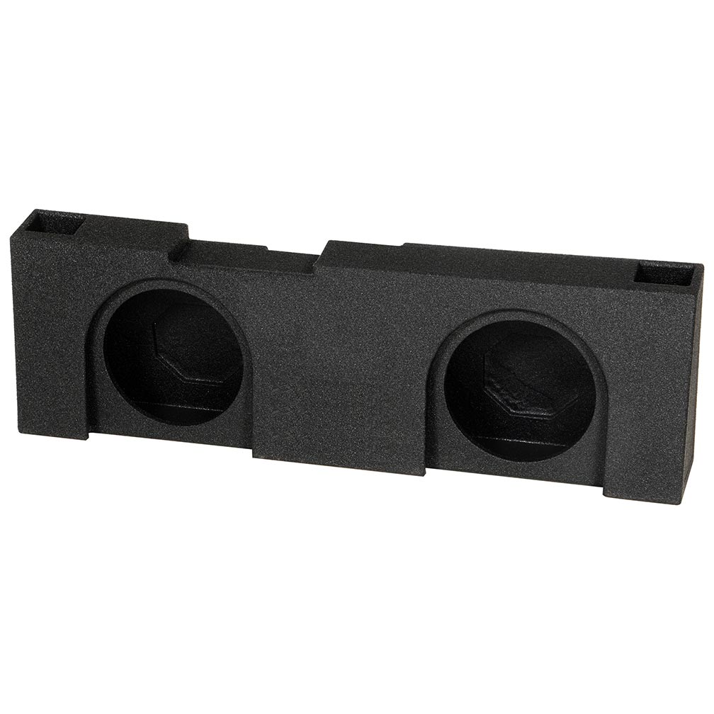 QPower "QBOMB" Chevy/GMC Crew Cab '14-'18 Dual 12" Vented Empty Woofer Enclosure