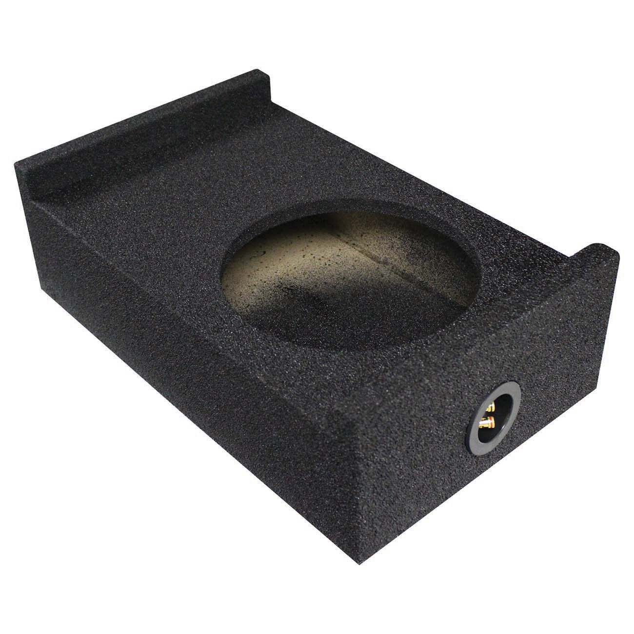 Qpower Single 10" Universal Downfire or Behind the Seat Empty Enclosure