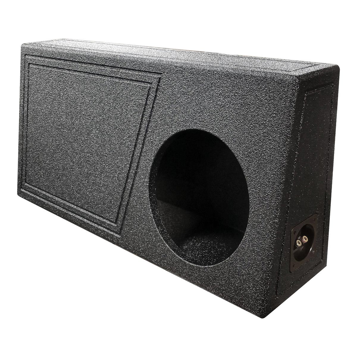 QPower "QBOMB" Single 10" Ported Empty Woofer Enclosure (Behind Seat)