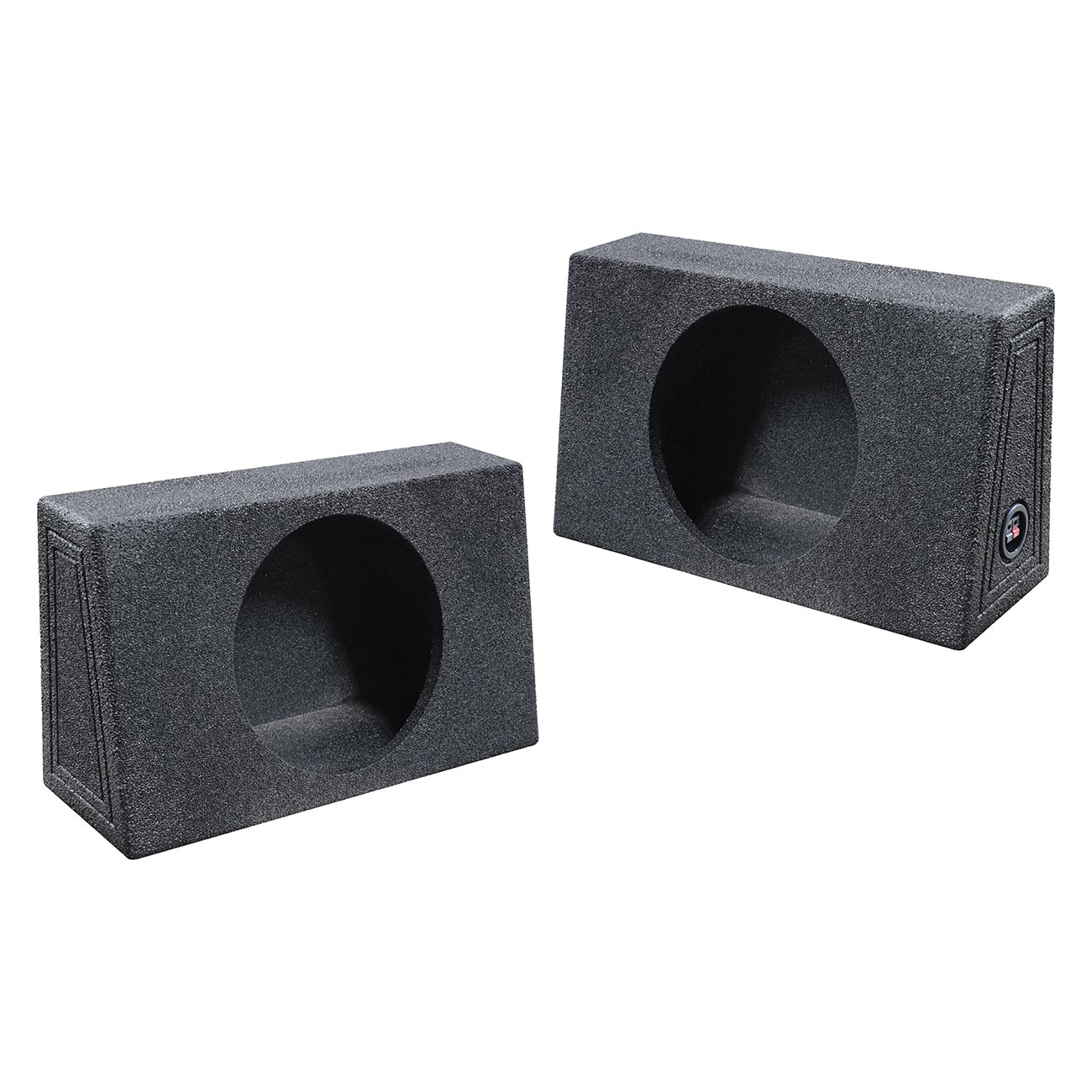 Qpower QBOMB Single 12" Empty Woofer Box Mounts behind seat