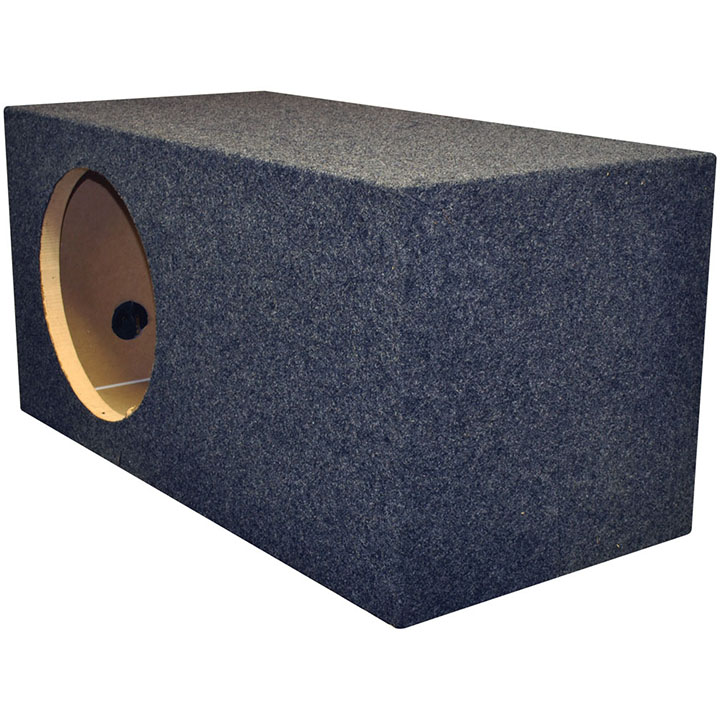 QPower Single 12″ Slot Ported Vented Heavy Duty High SPL X-Large Empty Woofer Enclosure