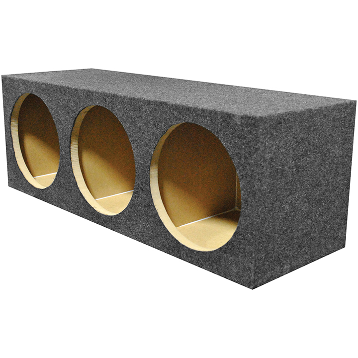 QPower Triple 12" Sealed Heavy Duty Empty Woofer Enclosure