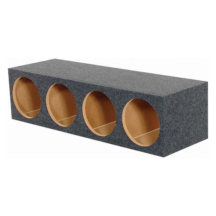 QPower Quad 12″ Sealed Heavy Duty Empty Woofer Enclosure