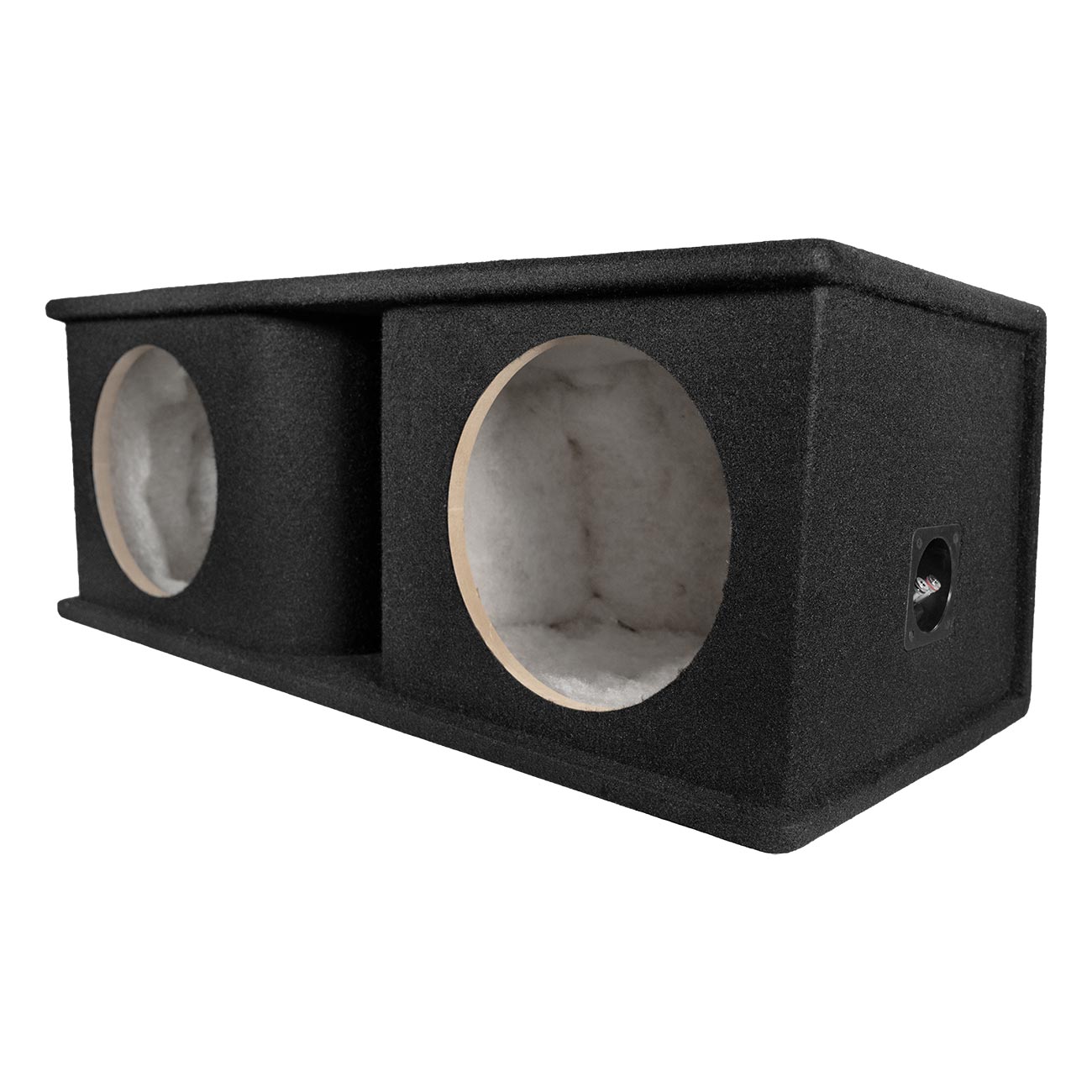 QPower Dual 10″ Curved Vent Port Empty Woofer Enclosure