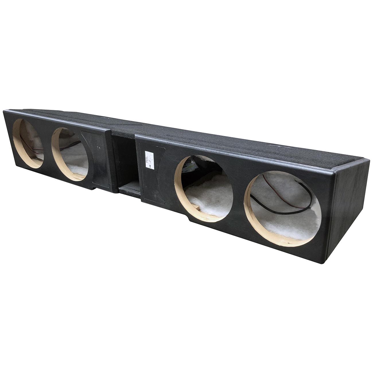 QPower QLUXE Chevy/GMC Crew Cab '07-'26 Ported (4) 8″ Empty Woofer Enclosure