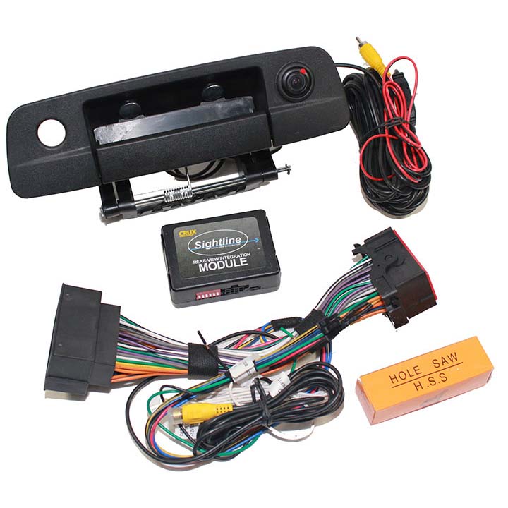 Crux Rear-View & VIM Integration with Handle & Camera For Dodge RAM 2013-17