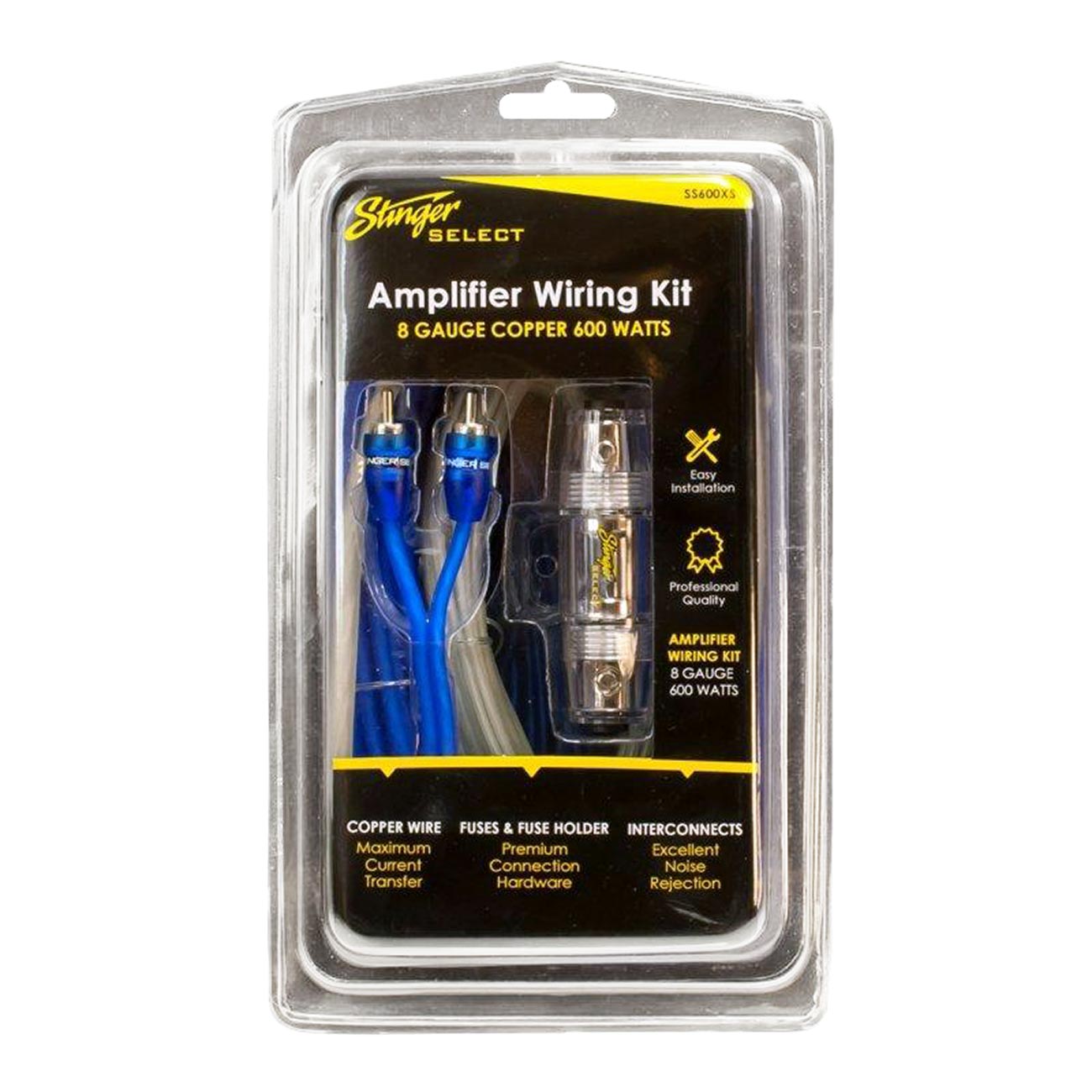 Stinger 8 Gauge Amplifier Wiring Kit Copper - 600 Watts